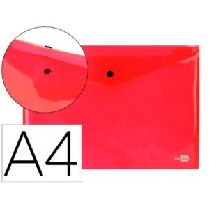 SOBRE Polip. A-4 C/BROCHE (Udad) (Rojo)
