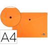 SOBRE Polip. A-4 C/BROCHE (Udad) (Naranja)