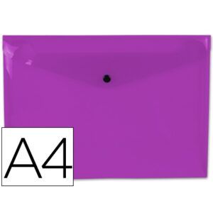 SOBRE Polip. A-4 C/BROCHE (Udad) (Violeta)
