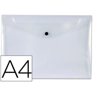SOBRE Polip. A-4 C/BROCHE (Udad) (Transparente)