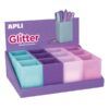 CUBILETE SILICONA Apli 4-Colores GLITTER