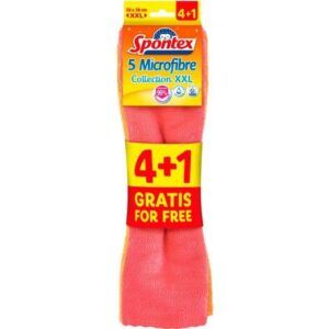 BAYETAS Spontex MICROTECH 40x38cm 4-+1 Colores Surtidos