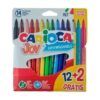 ROTULADOR Carioca JOY 12+2-Colores C/Cartón