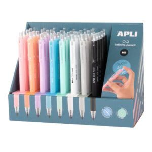 LAPIZ INFINITO Apli HB RETRACTIL 8-Colores Surtidos