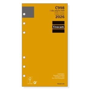 RECAMBIO AGENDA Finocam C998 609 1-Dia/Pgna