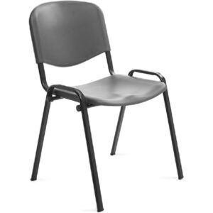 SILLA Auxiliar S/BRAZOS Apilable Asiento Polimérico (Negro)