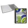 CARPETA 20-Fundas A-4 Bismark C/Espiral Funda Negra Bolsillo
