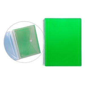 CARPETA 50-Fundas A-4 Ingraf C/Espiral y Sobre Tapa Rigida