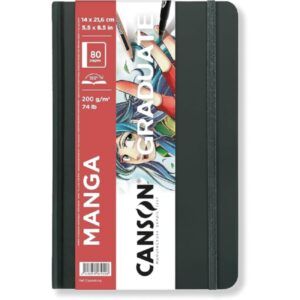 CUADERNO Canson GRADUATE 14x21.6 cm 80-H MANGA LISO 200gr