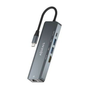 HUB 5 en 1 USB-Ca 1xHDMI - 1xRJ45 - 2xUSB - 1xpd