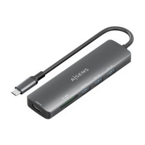 HUB 6 en 1 USB-C 1xHDMI - 3xUSB-A - 1xSD - 1xMicroSD