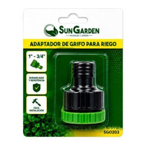 ADAPTADOR DE GRIFO 1" - 3/4" PARA RIEGO SUNGARDEN