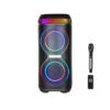 ALTAVOZ KARAOKE 40W CON MICROFONO INALAMBRICO Y RGB F70 XO