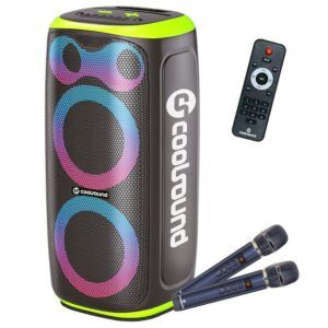 ALTAVOZ KARAOKE PORTATIL COOLSOUND BLAST PUMP 2X6.5" 350W VERDE