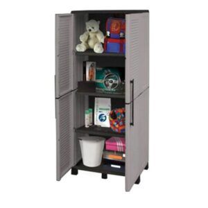 ARMARIO ALTO ESTANTES AJUSTABLES Y PATAS REGULABLES 680X370X1690MM ARTPLAST