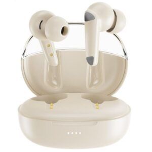 AURICULARES BLUETOOTH TWS CON DOBLE MICRO Y CANCELACION DE RUIDO G22 BEIGE
