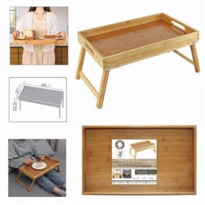 BANDEJA BAMBU PARA CAMA 44X27X5.5-22.5CM