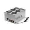 BAÑO MARIA INDUSTRIAL 6 CUBETAS 1200W CHEF PRO