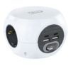 BASE MULTIPLE 3 TOMAS + 4 USB NANOCABLE