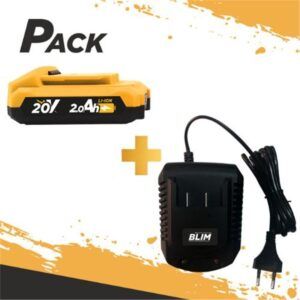 BATERIA 20V 2AH BLIM + CARGADOR DE BATERÍA RÁPIDO 20V BLIM