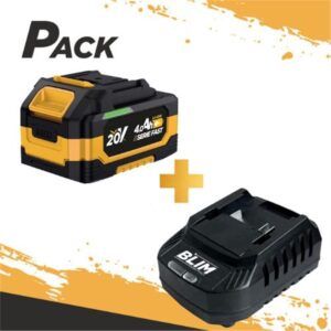 BATERIA 20V 4AH SERIE FAST BLIM + CARGADOR DE BATERÍA RÁPIDO 20V SERIE FAST
