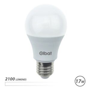 BOMBILLA LED A65 | 17W | 2100LM | E27 | LUZ BLANCA | ELBAT