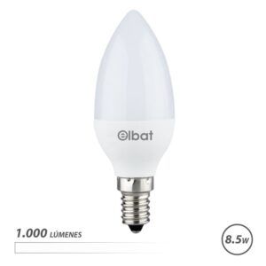 BOMBILLA LED C37 | 8.5W | 1000LM | E14 | LUZ BLANCA | ELBAT