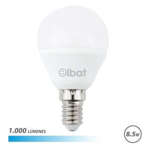 BOMBILLA LED G45 | 8.5W | 1000LM | E14 | LUZ FRIA | ELBAT