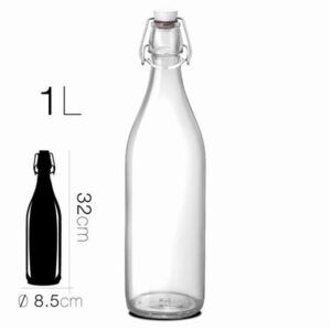 BOTELLA CRISTAL 1L 8.5X32CM