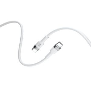 CABLE FLEXIBLE TIPO C A TIPO C 2M 100W FOREVER BLANCO