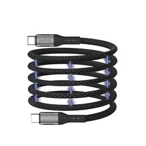 CABLE NYLON TIPO C A TIPO C MAGNETICO 100W 1M NEGRO MAXLIFE