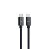CABLE TRENZADO TIPO C A TIPO C 100W 2M NEGRO MAXLIFE