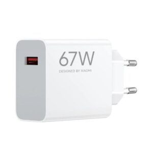 CARGADOR DE PARED 67W HIPERCARGA USB-A BLANCO XIAOMI