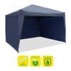 CARPA PLEGABLE ACERO 3X3 METROS AZUL OSCURO + 3 PAREDES PARA CARPA PLEGABLE
