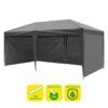 CARPA PLEGABLE ACERO 3X6 METROS GRIS + 4 PAREDES PARA CARPA PLEGABLES