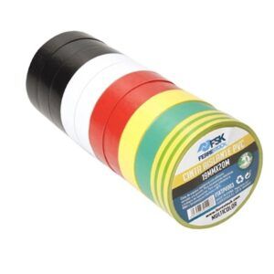 CINTA AISLANTE PVC 19MMX20M MULTICOLOR 10UD FONTASTOCK