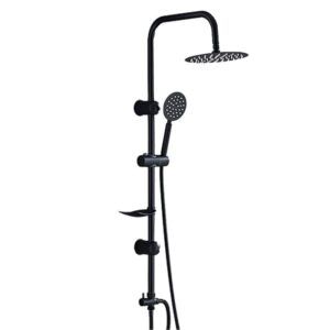 COLUMNA DE DUCHA VERTICAL SIN GRIFO NEGRA FONTASTOCK
