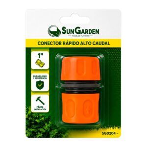 CONECTOR RAPIDO ALTO CAUDAL PARA MANGUERA 1" SUNGARDEN