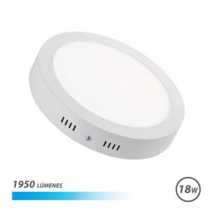 DOWNLIGHT CIRCULAR SOBRE PARED LED 18W 1950LM LUZ FRIA ELBAT