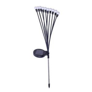 ESTACA SOLAR CON 10 LEDS LUZ CALIDA FOREVER