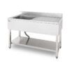 FREGADERO INDUSTRIAL 140X70X85CM CUBETA IZQUIERDA Y ESTANTE CHEF PRO