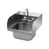 FREGADERO MURAL ACERO INOX PROFESIONAL CON GRIFO Y BACKSPLASH CHEF PRO