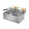 FREIDORA ELÉCTRICA PROFESIONAL 11+11 LITROS 2X3000W CHEF PRO