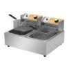 FREIDORA ELÉCTRICA PROFESIONAL DOBLE 9+9 LITROS 2X2500W CHEF PRO