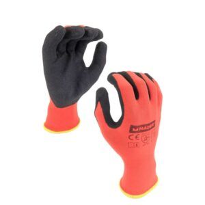 GUANTES DE PROTECCION NYLON + SPANDEX + NITRILO L MADER