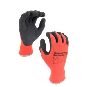 GUANTES DE PROTECCION NYLON + SPANDEX + NITRILO M MADER