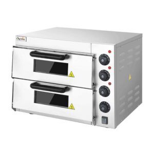 HORNO DE PIZZA ELÉCTRICO PROFESIONAL 2 CÁMARAS 3000W CHEF PRO