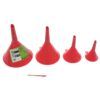 JUEGO 4 PCS EMBUDOS PLASTICO SAURIUM
