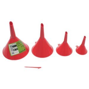 JUEGO 4 PCS EMBUDOS PLASTICO SAURIUM