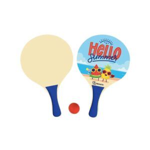 JUEGO DE PALAS DE PLAYA DE MADERA 38X24CM